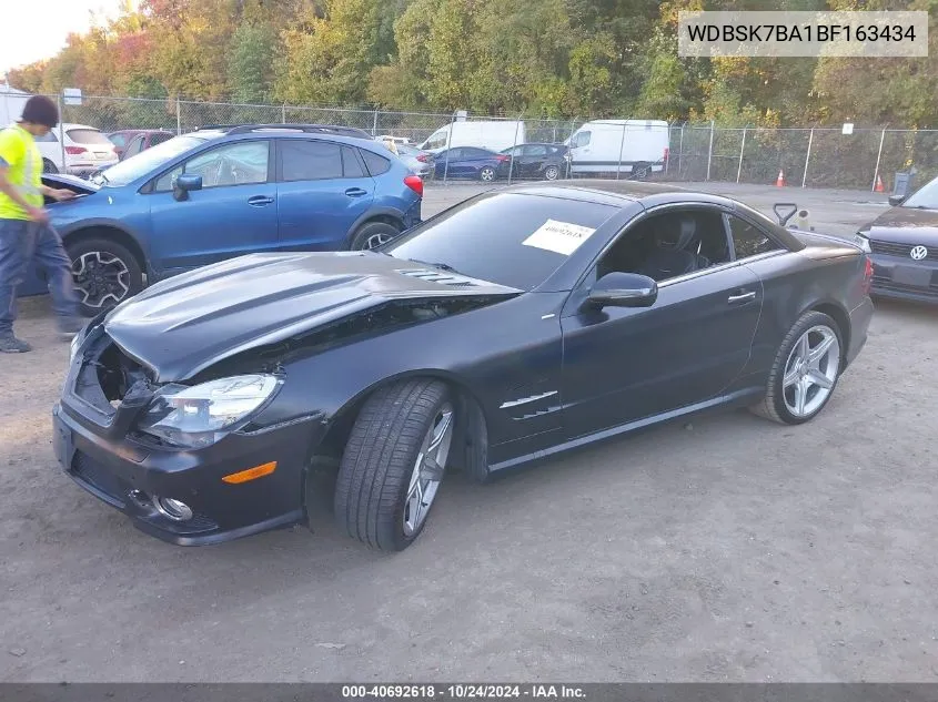 2011 Mercedes-Benz Sl 550 VIN: WDBSK7BA1BF163434 Lot: 40692618