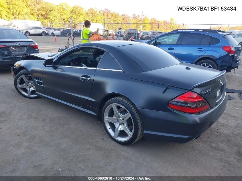 2011 Mercedes-Benz Sl 550 VIN: WDBSK7BA1BF163434 Lot: 40692618