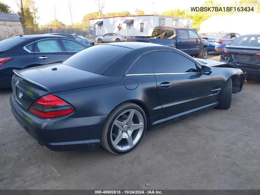 2011 Mercedes-Benz Sl 550 VIN: WDBSK7BA1BF163434 Lot: 40692618