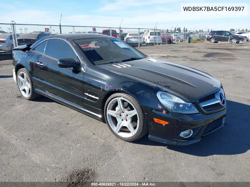 2012 Mercedes-Benz Sl 550 VIN: WDBSK7BA5CF169397 Lot: 40626921