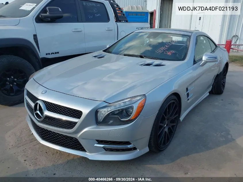 2013 Mercedes-Benz Sl 550 VIN: WDDJK7DA4DF021193 Lot: 40466266