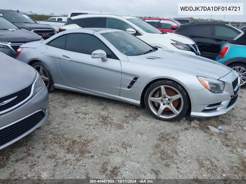 2013 Mercedes-Benz Sl 550 VIN: WDDJK7DA1DF014721 Lot: 40487933