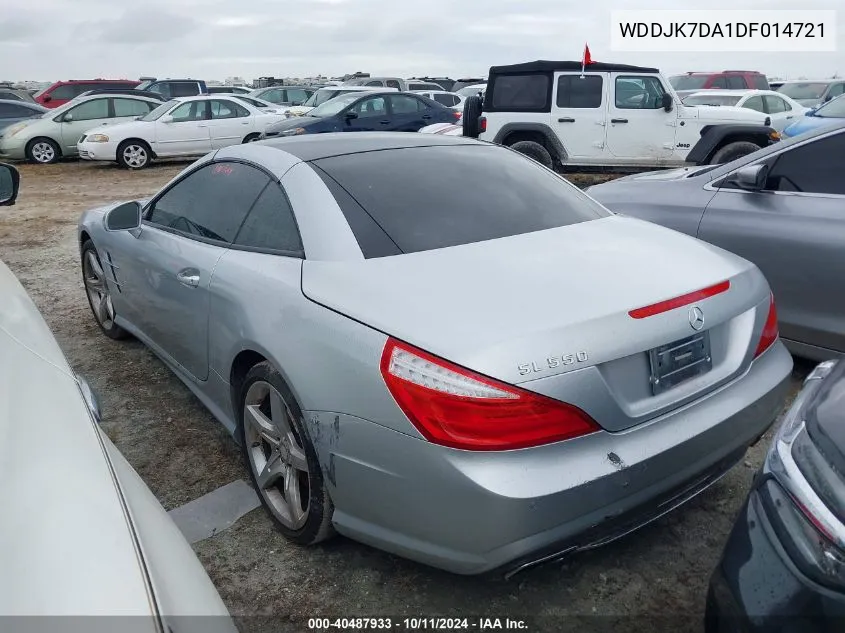 2013 Mercedes-Benz Sl 550 VIN: WDDJK7DA1DF014721 Lot: 40487933