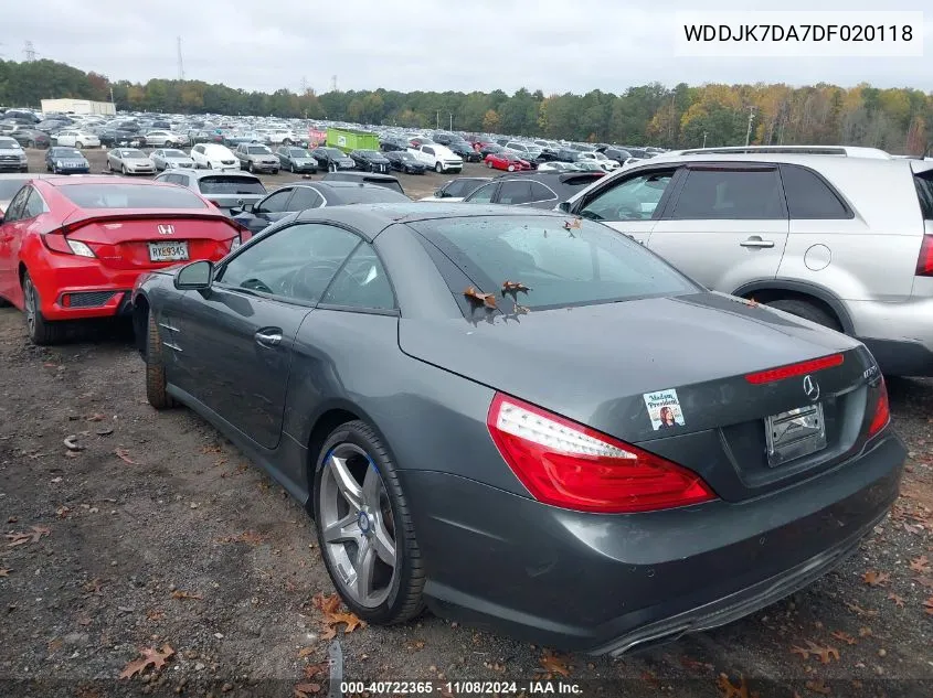 WDDJK7DA7DF020118 2013 Mercedes-Benz Sl 550