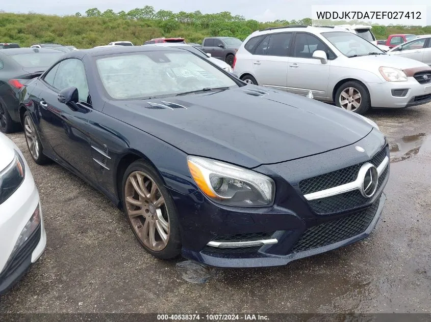 2014 Mercedes-Benz Sl 550 VIN: WDDJK7DA7EF027412 Lot: 40538374