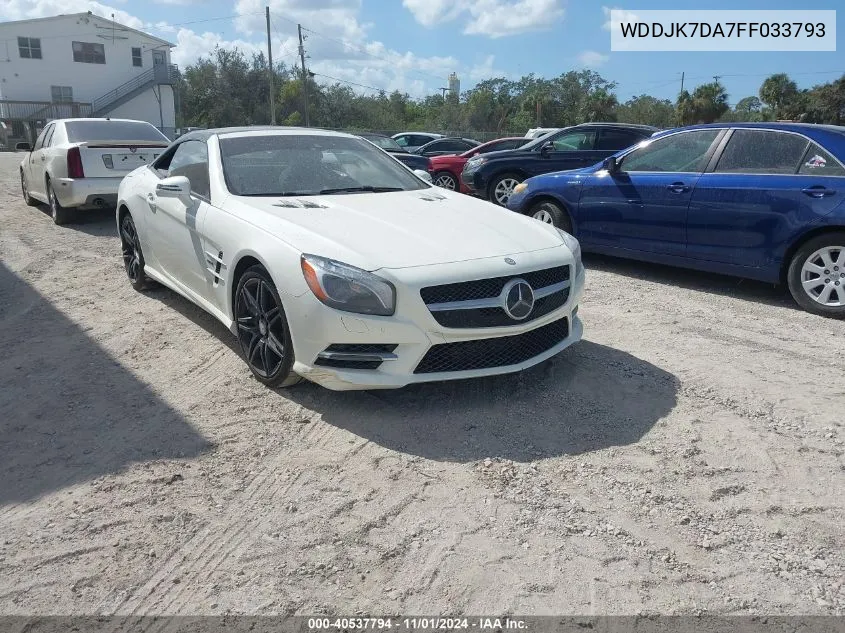 2015 Mercedes-Benz Sl 550 VIN: WDDJK7DA7FF033793 Lot: 40537794