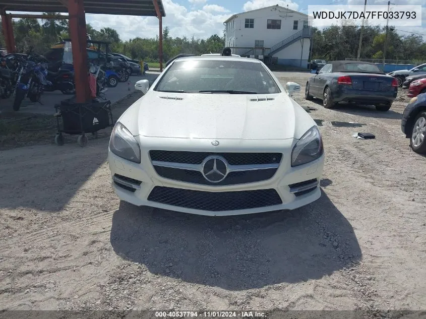 2015 Mercedes-Benz Sl 550 VIN: WDDJK7DA7FF033793 Lot: 40537794