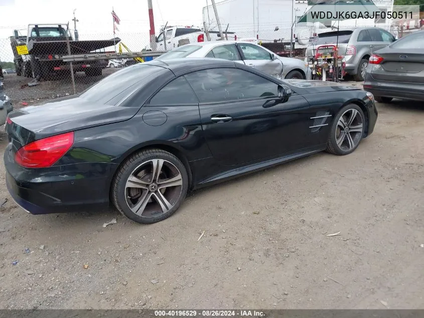 2018 Mercedes-Benz Sl 450 VIN: WDDJK6GA3JF050511 Lot: 40196529