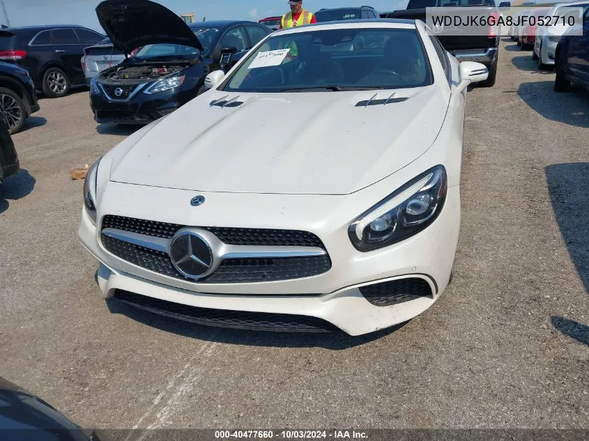 2018 Mercedes-Benz Sl 450 VIN: WDDJK6GA8JF052710 Lot: 40477660