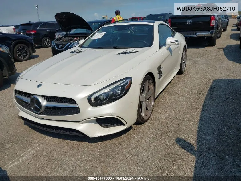 2018 Mercedes-Benz Sl 450 VIN: WDDJK6GA8JF052710 Lot: 40477660