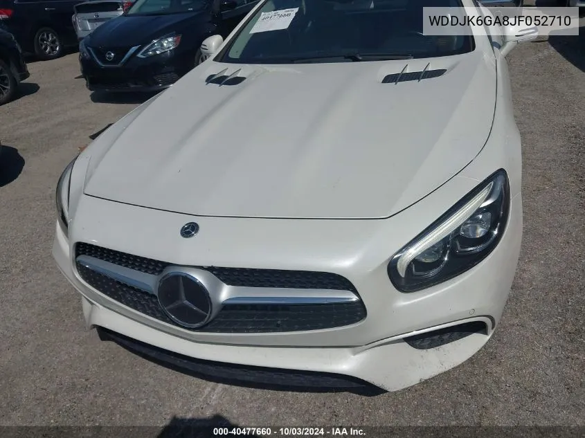 2018 Mercedes-Benz Sl 450 VIN: WDDJK6GA8JF052710 Lot: 40477660