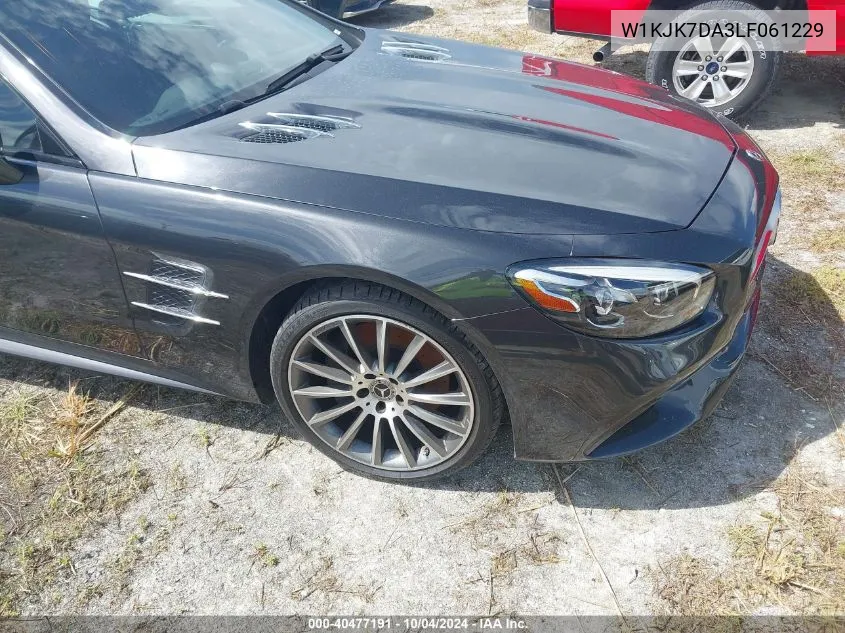 2020 Mercedes-Benz Sl 550 VIN: W1KJK7DA3LF061229 Lot: 40477191