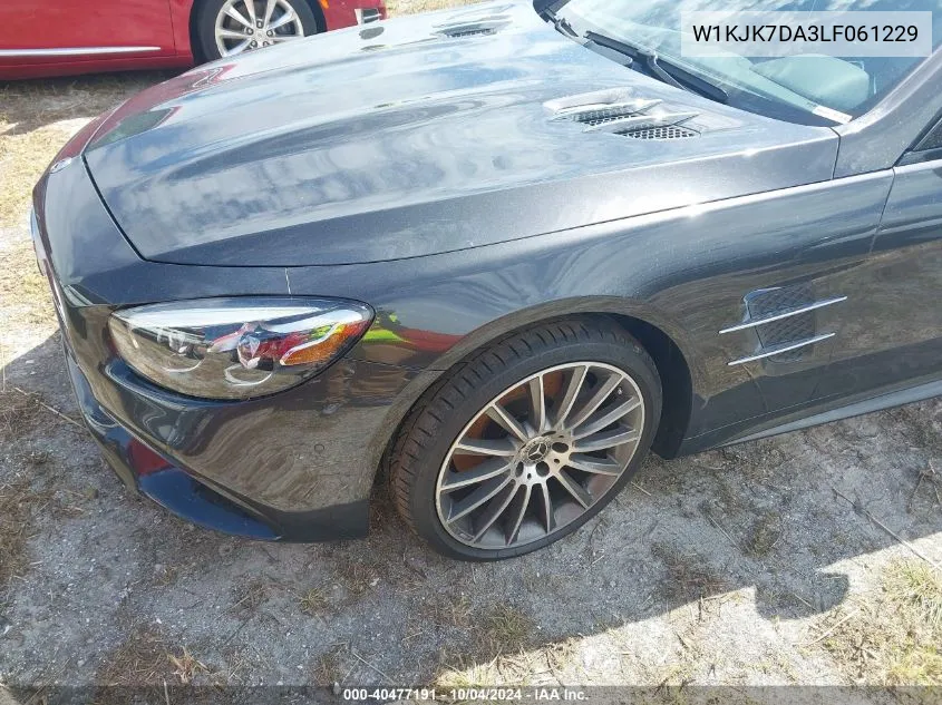 2020 Mercedes-Benz Sl 550 VIN: W1KJK7DA3LF061229 Lot: 40477191