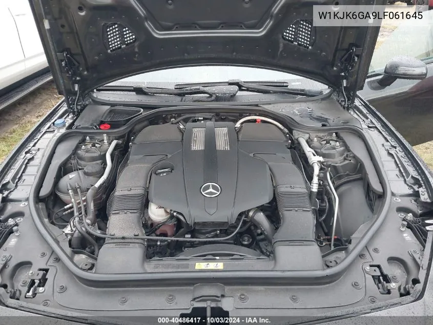 2020 Mercedes-Benz Sl 450 VIN: W1KJK6GA9LF061645 Lot: 40486417