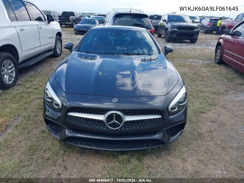 2020 Mercedes-Benz Sl 450 VIN: W1KJK6GA9LF061645 Lot: 40486417