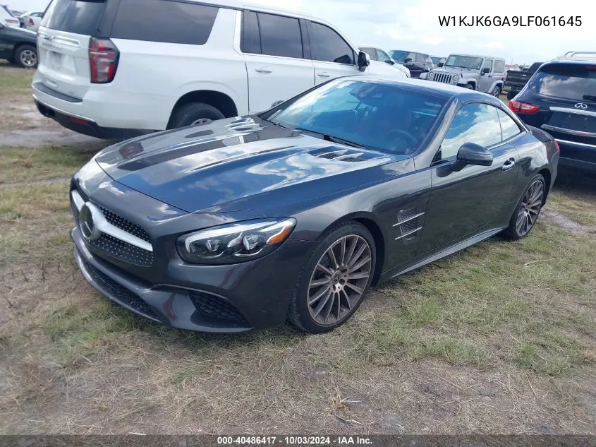 2020 Mercedes-Benz Sl 450 VIN: W1KJK6GA9LF061645 Lot: 40486417