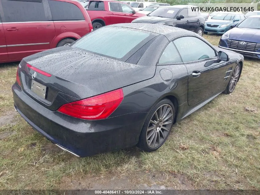 2020 Mercedes-Benz Sl 450 VIN: W1KJK6GA9LF061645 Lot: 40486417