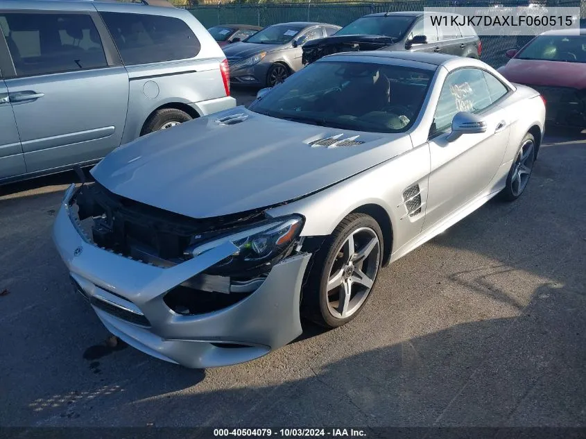 2020 Mercedes-Benz Sl 550 VIN: W1KJK7DAXLF060515 Lot: 40504079