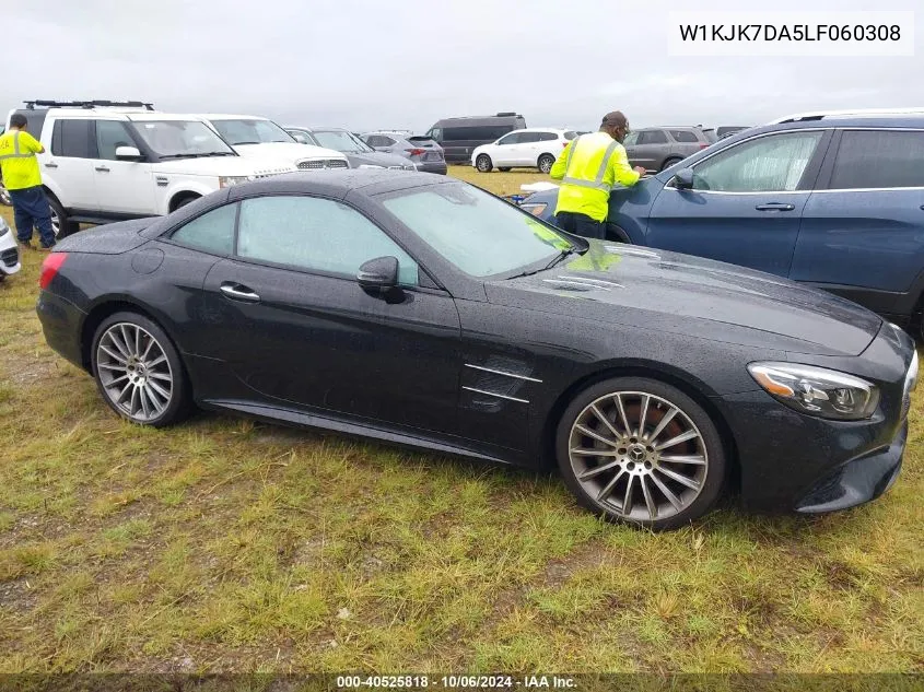 2020 Mercedes-Benz Sl 550 VIN: W1KJK7DA5LF060308 Lot: 40525818