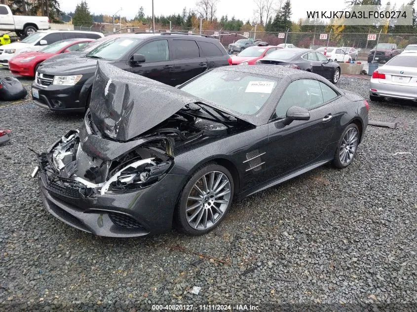 2020 Mercedes-Benz Sl 550 VIN: W1KJK7DA3LF060274 Lot: 40820127