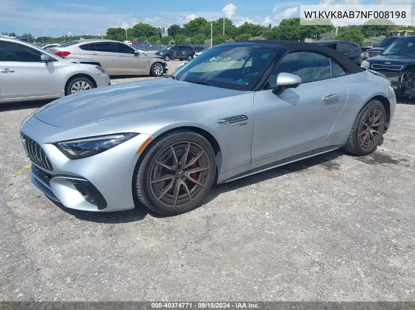 2022 Mercedes-Benz Amg Sl 55 4Matic VIN: W1KVK8AB7NF008198 Lot: 40374771