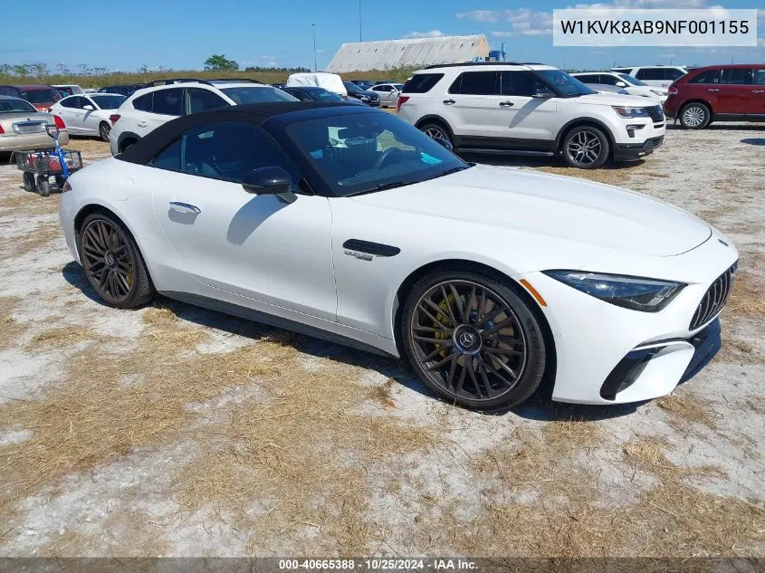 2022 Mercedes-Benz Amg Sl 55 4Matic VIN: W1KVK8AB9NF001155 Lot: 40665388