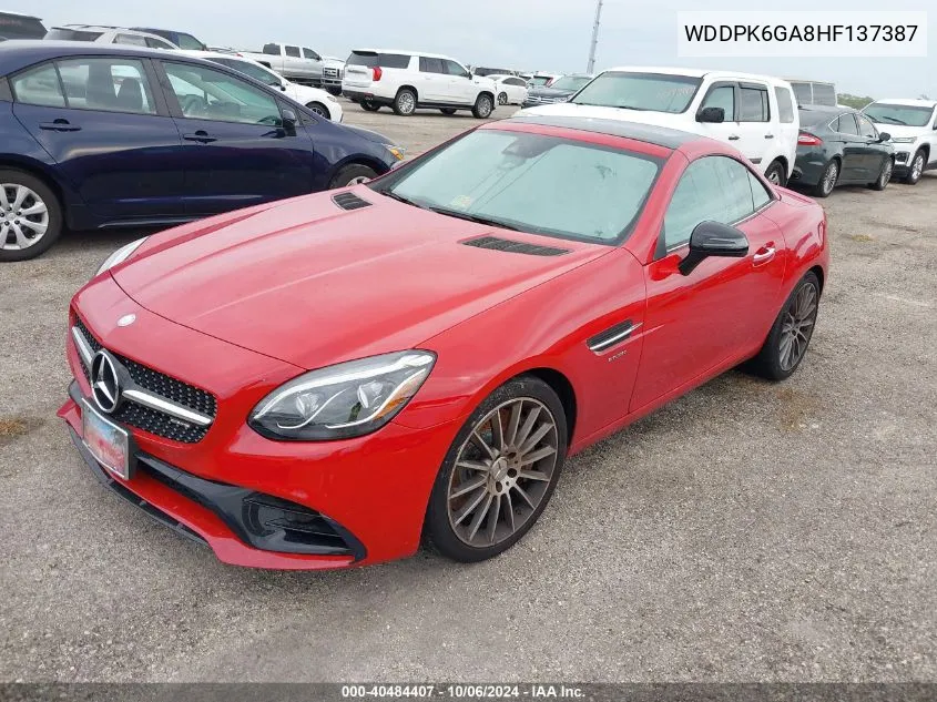 2017 Mercedes-Benz Slc 43 Amg VIN: WDDPK6GA8HF137387 Lot: 40484407