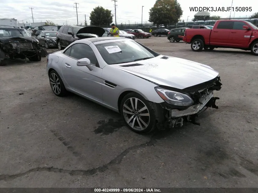 2018 Mercedes-Benz Slc 300 VIN: WDDPK3JA8JF150895 Lot: 40249999