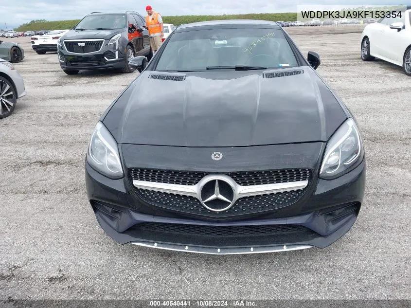 2019 Mercedes-Benz Slc 300 VIN: WDDPK3JA9KF153354 Lot: 40540441