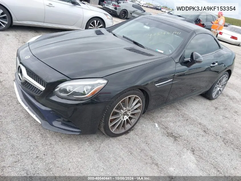 2019 Mercedes-Benz Slc 300 VIN: WDDPK3JA9KF153354 Lot: 40540441