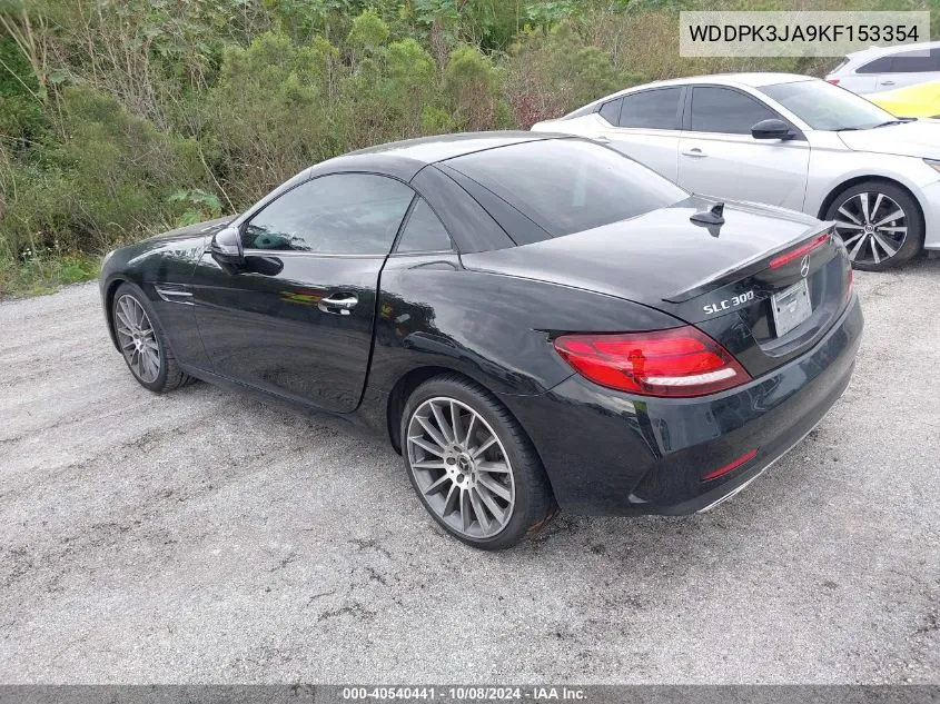 2019 Mercedes-Benz Slc 300 VIN: WDDPK3JA9KF153354 Lot: 40540441