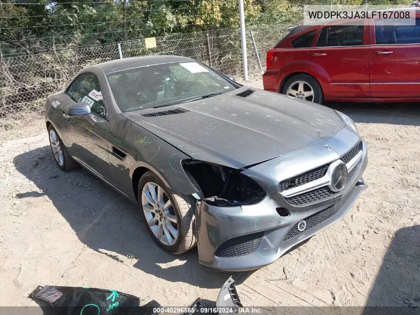 2020 Mercedes-Benz Slc 300 300 VIN: WDDPK3JA3LF167008 Lot: 40296565