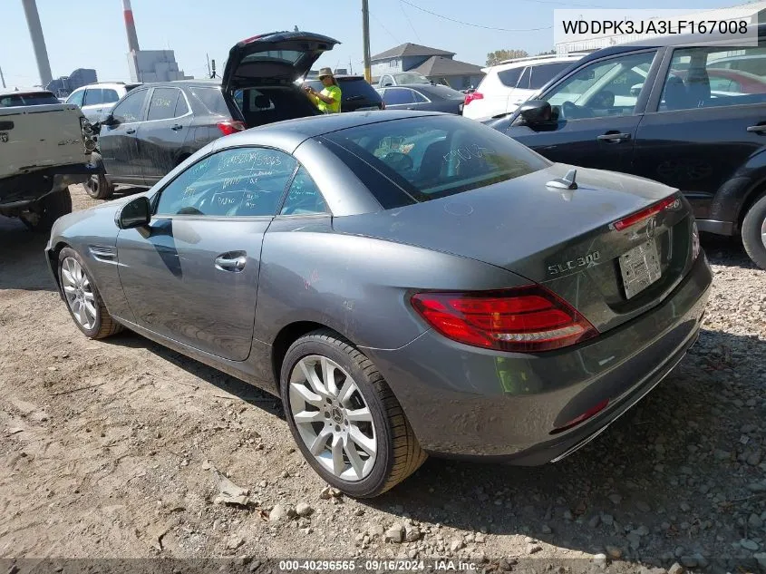 2020 Mercedes-Benz Slc 300 300 VIN: WDDPK3JA3LF167008 Lot: 40296565