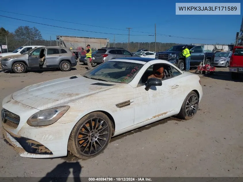 2020 Mercedes-Benz Slc 300 VIN: W1KPK3JA3LF171589 Lot: 40594798