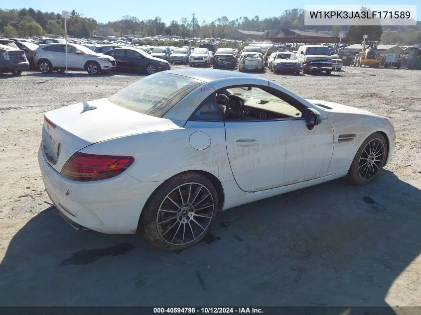 2020 Mercedes-Benz Slc 300 VIN: W1KPK3JA3LF171589 Lot: 40594798