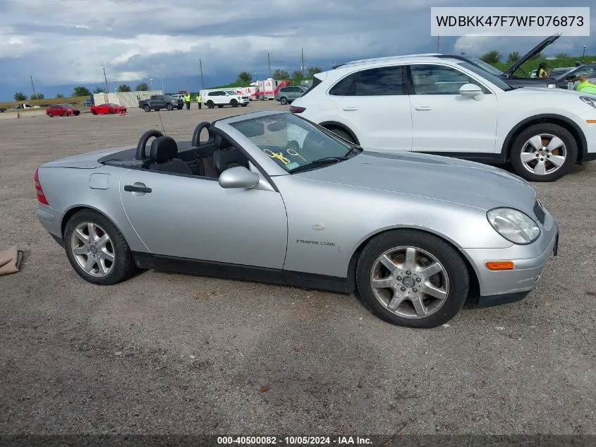 1998 Mercedes-Benz Slk 230 Kompressor VIN: WDBKK47F7WF076873 Lot: 40500082