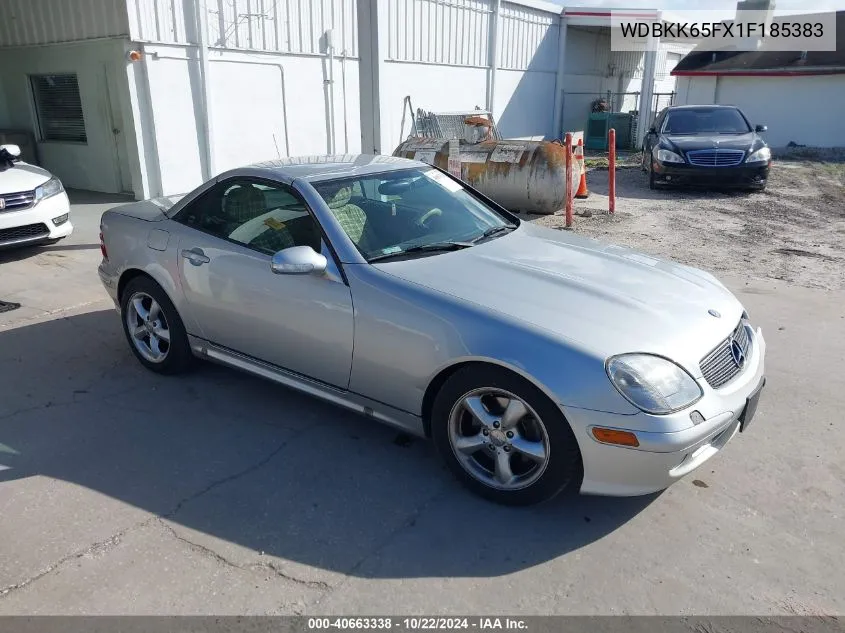 2001 Mercedes-Benz Slk 320 VIN: WDBKK65FX1F185383 Lot: 40663338