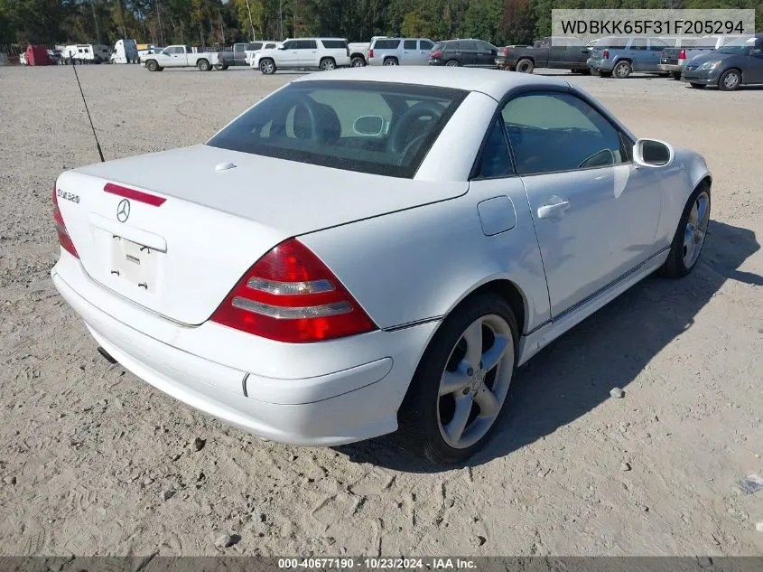 WDBKK65F31F205294 2001 Mercedes-Benz Slk 320