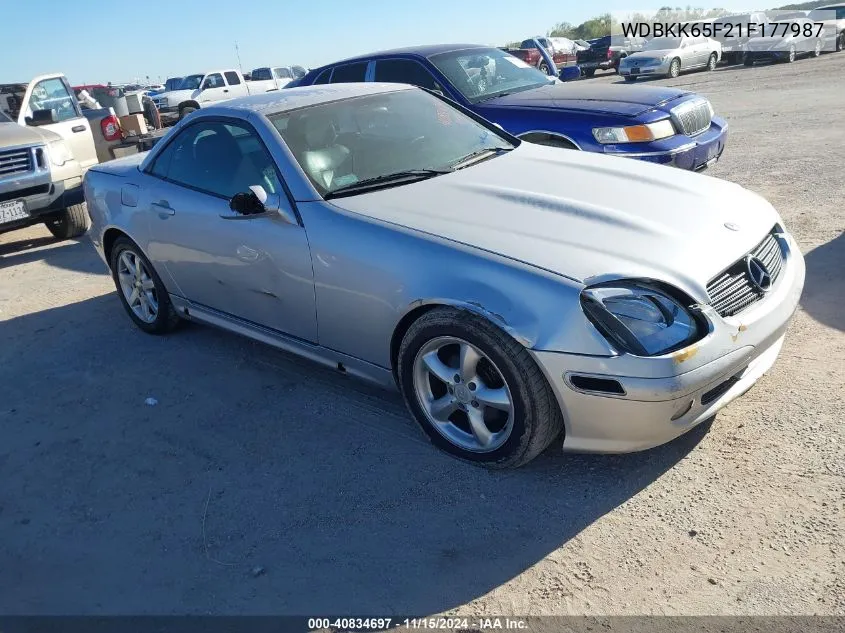 WDBKK65F21F177987 2001 Mercedes-Benz Slk 320