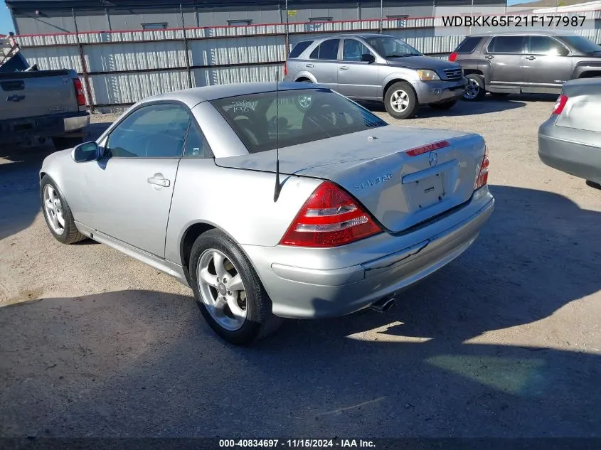 WDBKK65F21F177987 2001 Mercedes-Benz Slk 320