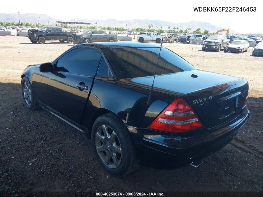 2002 Mercedes-Benz Slk 320 VIN: WDBKK65F22F246453 Lot: 40253674