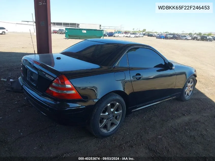 2002 Mercedes-Benz Slk 320 VIN: WDBKK65F22F246453 Lot: 40253674