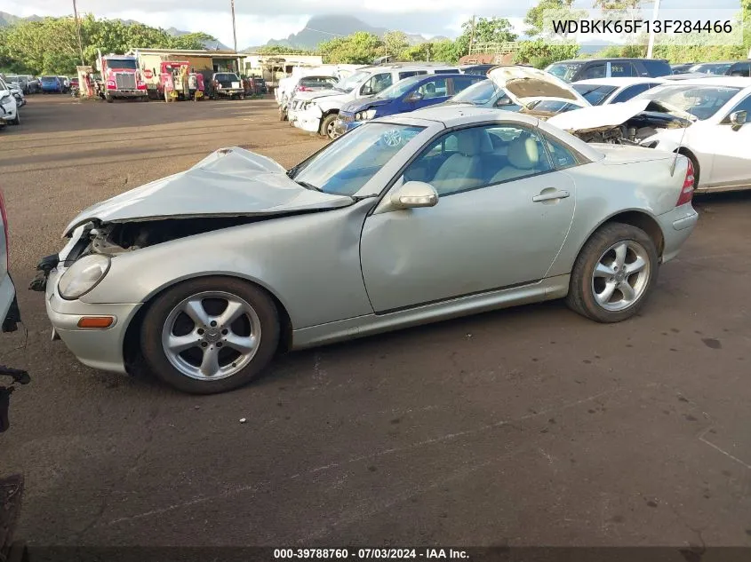 2003 Mercedes-Benz Slk 320 VIN: WDBKK65F13F284466 Lot: 39788760