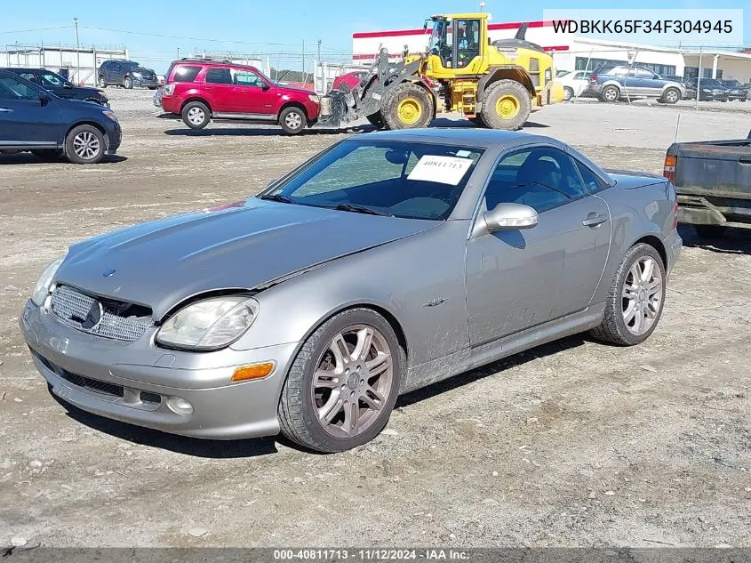 2004 Mercedes-Benz Slk 320 Sp Edition VIN: WDBKK65F34F304945 Lot: 40811713