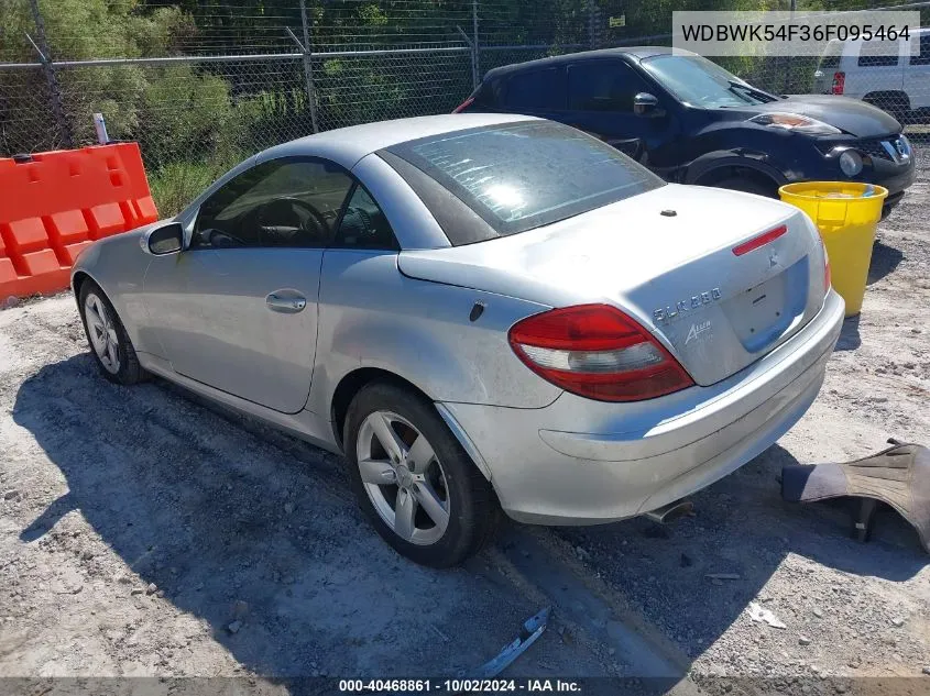 2006 Mercedes-Benz Slk 280 VIN: WDBWK54F36F095464 Lot: 40468861