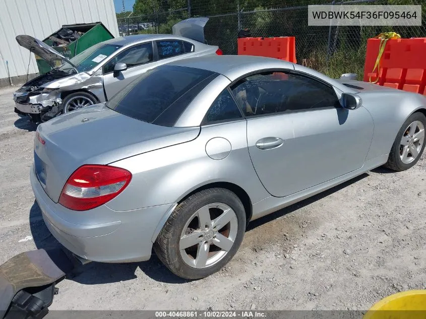 2006 Mercedes-Benz Slk 280 VIN: WDBWK54F36F095464 Lot: 40468861