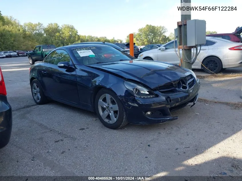 2006 Mercedes-Benz Slk 280 VIN: WDBWK54F66F122284 Lot: 40485526