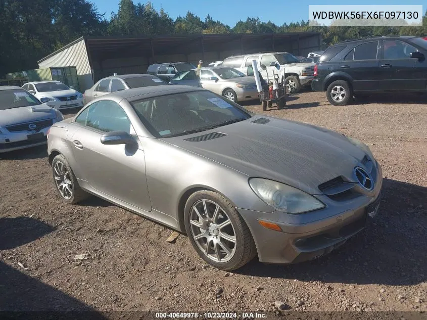 2006 Mercedes-Benz Slk 350 VIN: WDBWK56FX6F097130 Lot: 40649978