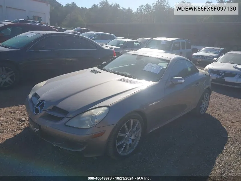 2006 Mercedes-Benz Slk 350 VIN: WDBWK56FX6F097130 Lot: 40649978