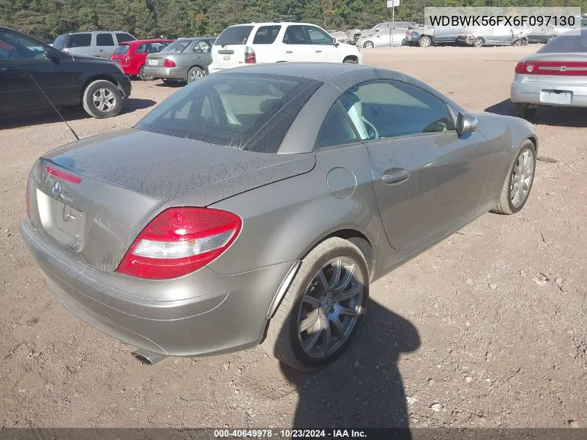 2006 Mercedes-Benz Slk 350 VIN: WDBWK56FX6F097130 Lot: 40649978